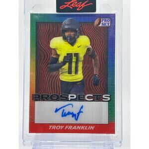 2024 Leaf Pro Set Metal Troy Franklin Encased Orange Lenticular Auto 14/15 SP RC
